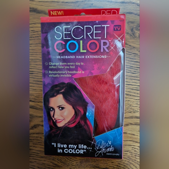 Secret Color Headband Hair Extensions Red - Picture 1 of 4